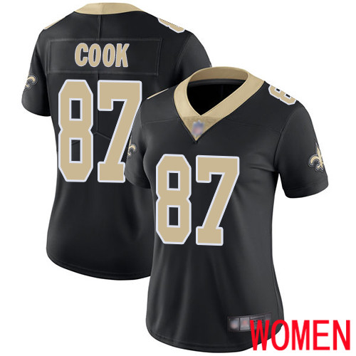 New Orleans Saints Limited Black Women Jared Cook Home Jersey NFL Football 87 Vapor Untouchable Jersey